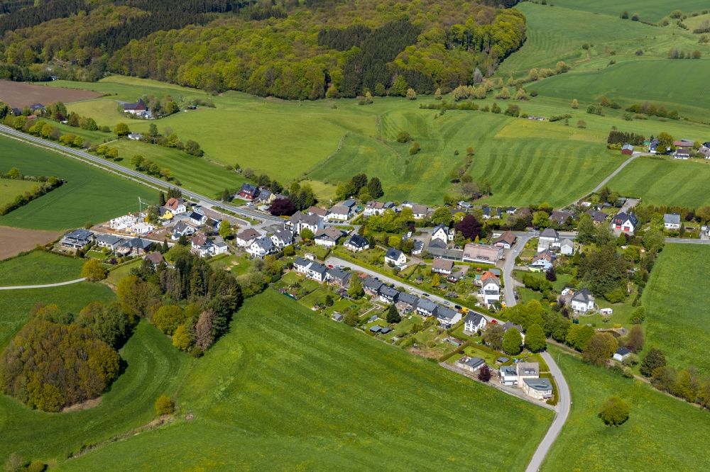 Delle von oben - Dorf - Ansicht in Delle im Bundesland Nordrhein-Westfalen, Deutschland