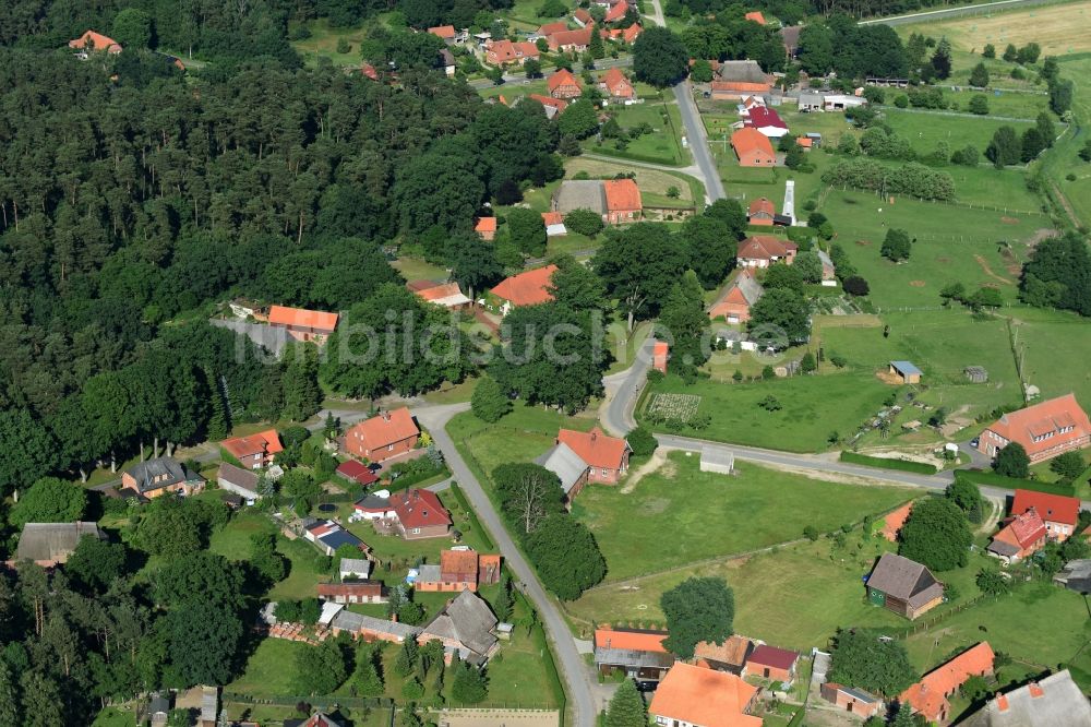 Luftbild Dellien - Dorf - Ansicht von Dellien im Bundesland Niedersachsen
