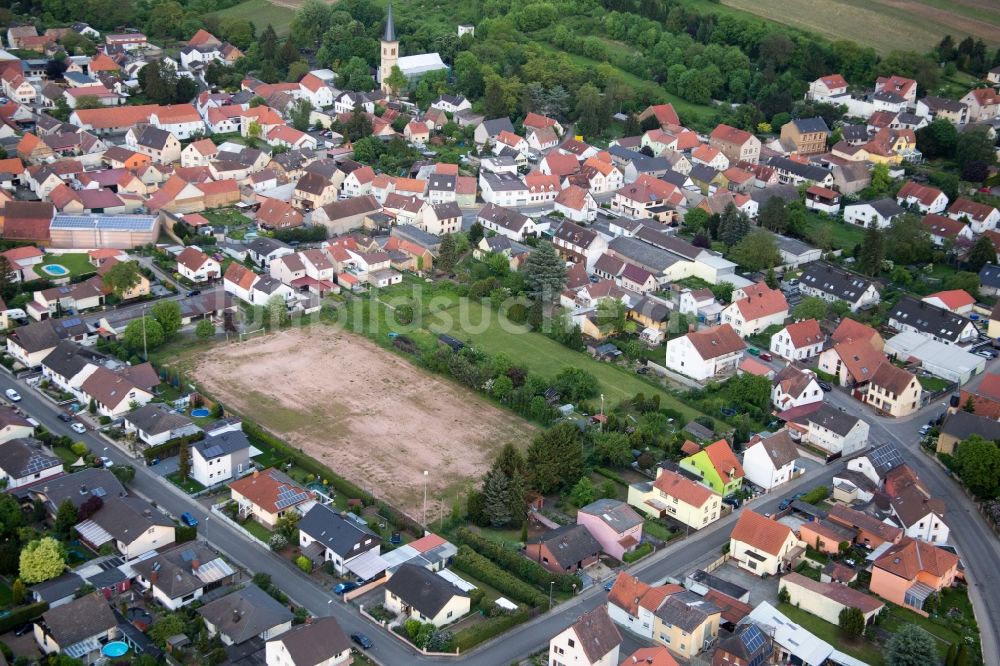 Luftbild Dittelsheim-Heßloch - Dorf - Ansicht in Dittelsheim-Heßloch im Bundesland Rheinland-Pfalz