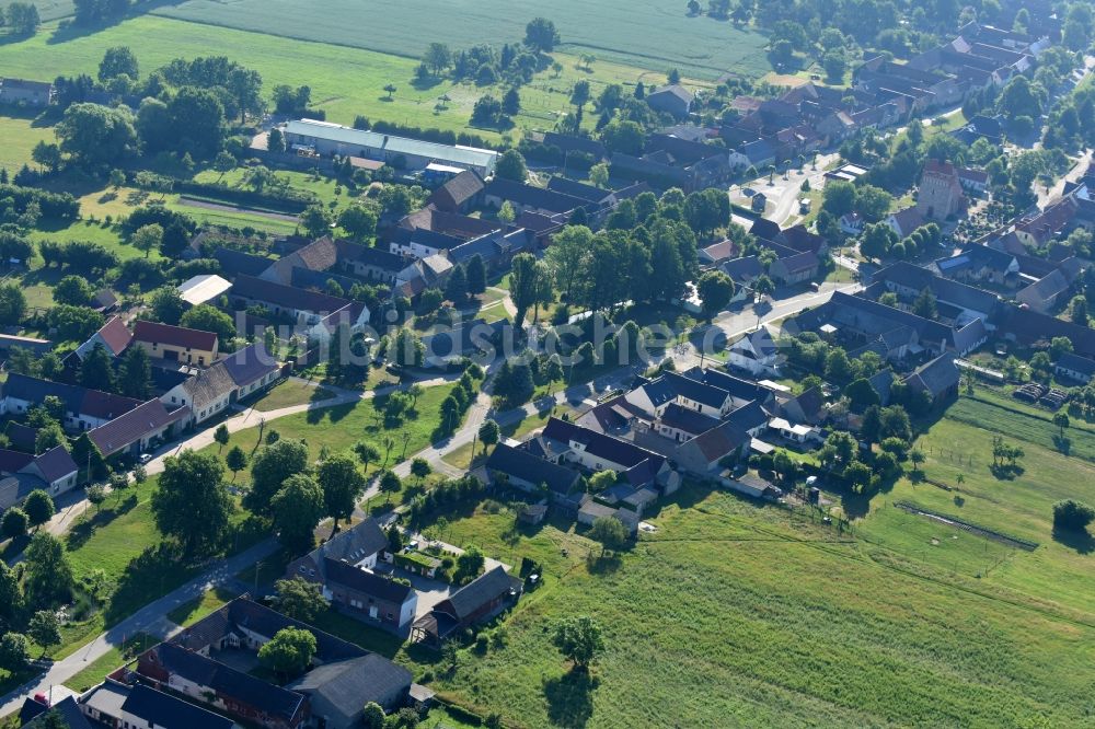 Doberlug-Kirchhain aus der Vogelperspektive: Dorf - Ansicht in Doberlug-Kirchhain im Bundesland Brandenburg, Deutschland