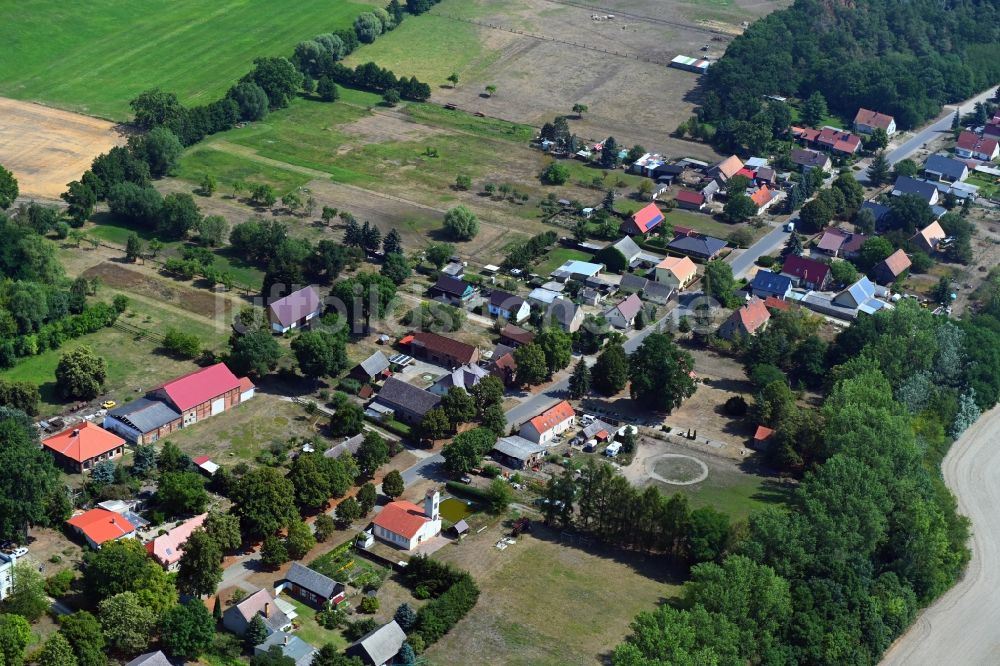 Luftbild Egsdorf - Dorf - Ansicht in Egsdorf im Bundesland Brandenburg, Deutschland
