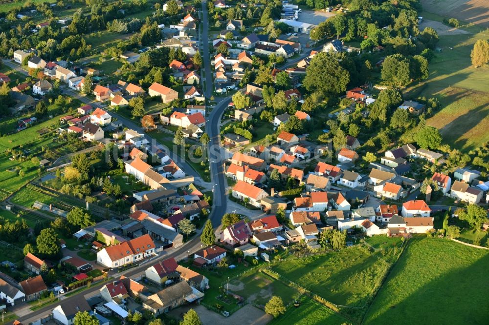 Emstal von oben - Dorf - Ansicht in Emstal im Bundesland Brandenburg, Deutschland