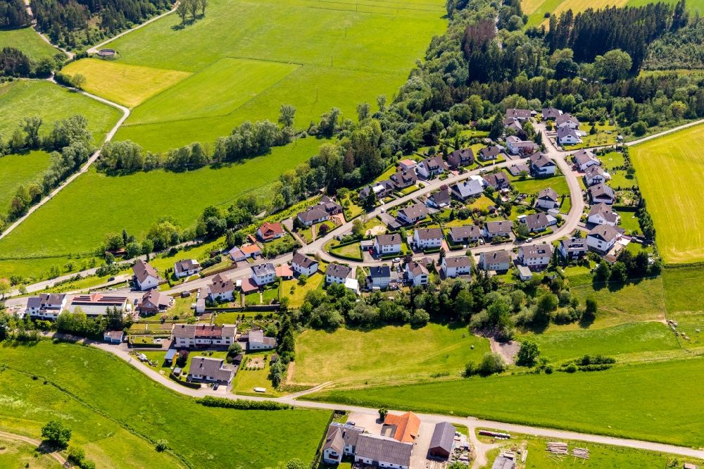 Luftaufnahme Eppe - Dorf - Ansicht in Eppe im Bundesland Hessen, Deutschland