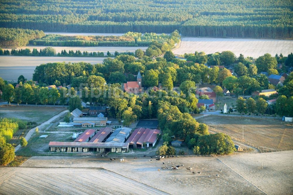 Luftbild Ferbitz - Dorf - Ansicht in Ferbitz im Bundesland Brandenburg, Deutschland