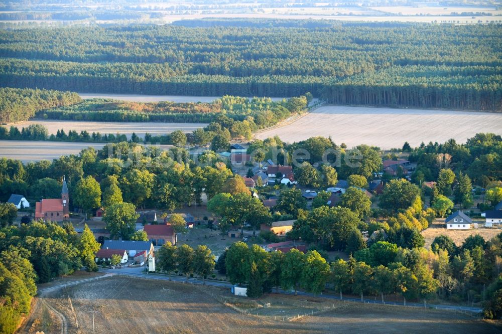 Luftaufnahme Ferbitz - Dorf - Ansicht in Ferbitz im Bundesland Brandenburg, Deutschland