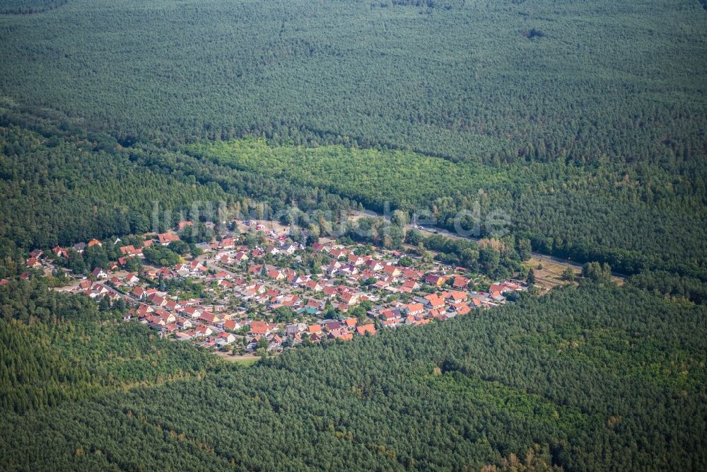 Treuenbrietzen aus der Vogelperspektive: Dorf - Ansicht in Frohnsdorf im Bundesland Brandenburg, Deutschland