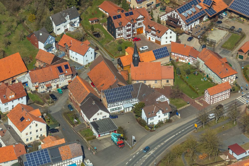Luftbild Giflitz - Dorf - Ansicht in Giflitz im Bundesland Hessen, Deutschland