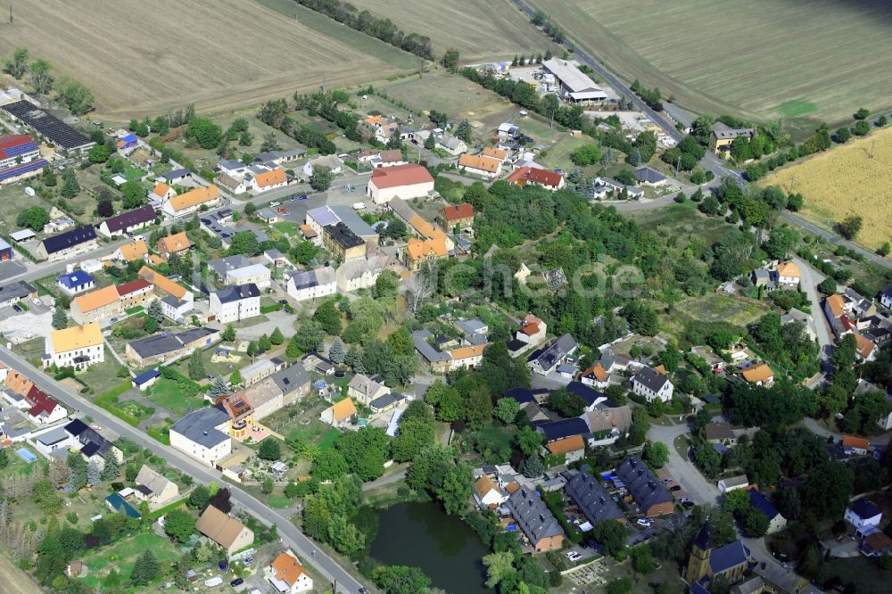Luftaufnahme Glebitzsch - Dorf - Ansicht in Glebitzsch im Bundesland Sachsen-Anhalt, Deutschland