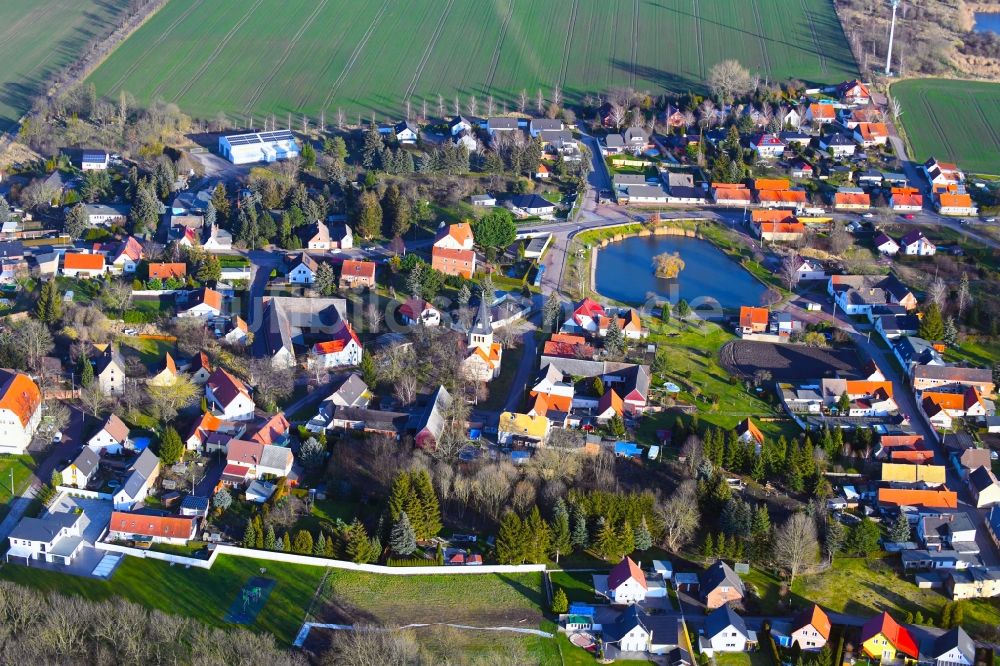 Luftbild Gnetsch - Dorf - Ansicht in Gnetsch im Bundesland Sachsen-Anhalt, Deutschland
