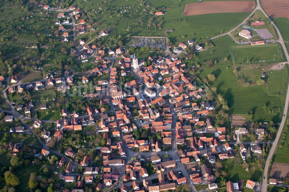 Luftbild Gœrsdorf - Dorf - Ansicht in Gœrsdorf in Grand Est, Frankreich