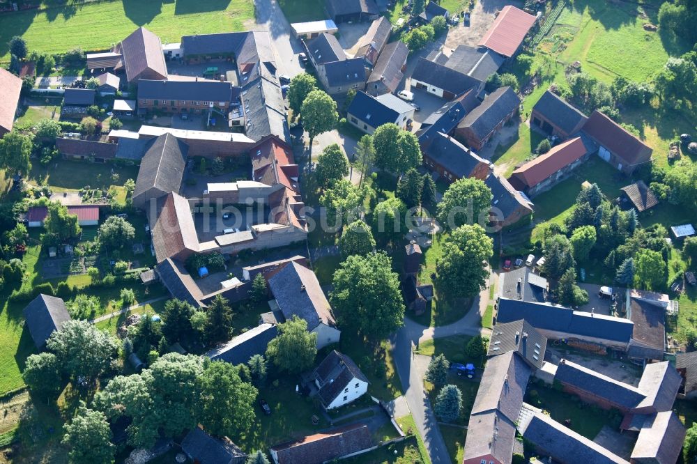 Luftaufnahme Golßen - Dorf - Ansicht in Golßen im Bundesland Brandenburg, Deutschland