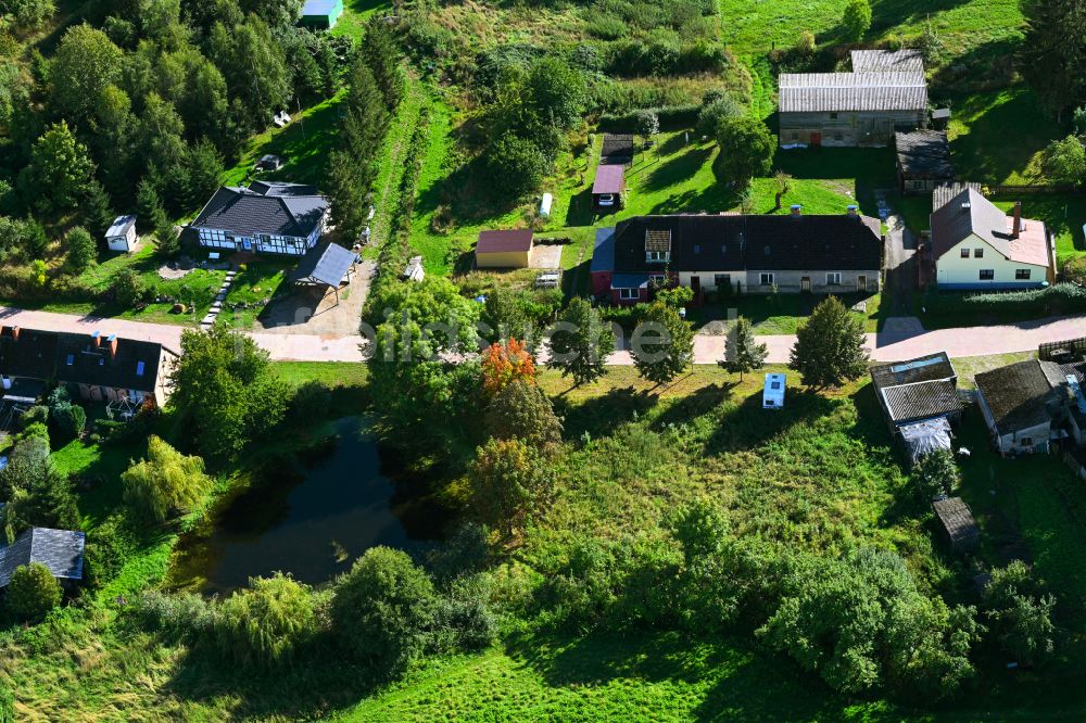 Luftaufnahme Groß Daberkow - Dorf - Ansicht in Groß Daberkow im Bundesland Mecklenburg-Vorpommern, Deutschland