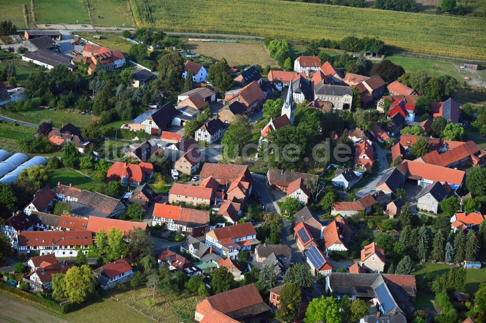 Luftaufnahme Gross Steinum - Dorf - Ansicht in Gross Steinum im Bundesland Niedersachsen, Deutschland