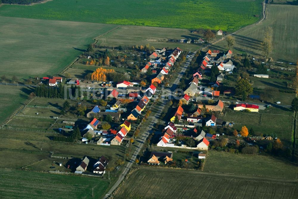 Luftaufnahme Grunewald - Dorf - Ansicht in Grunewald im Bundesland Brandenburg, Deutschland