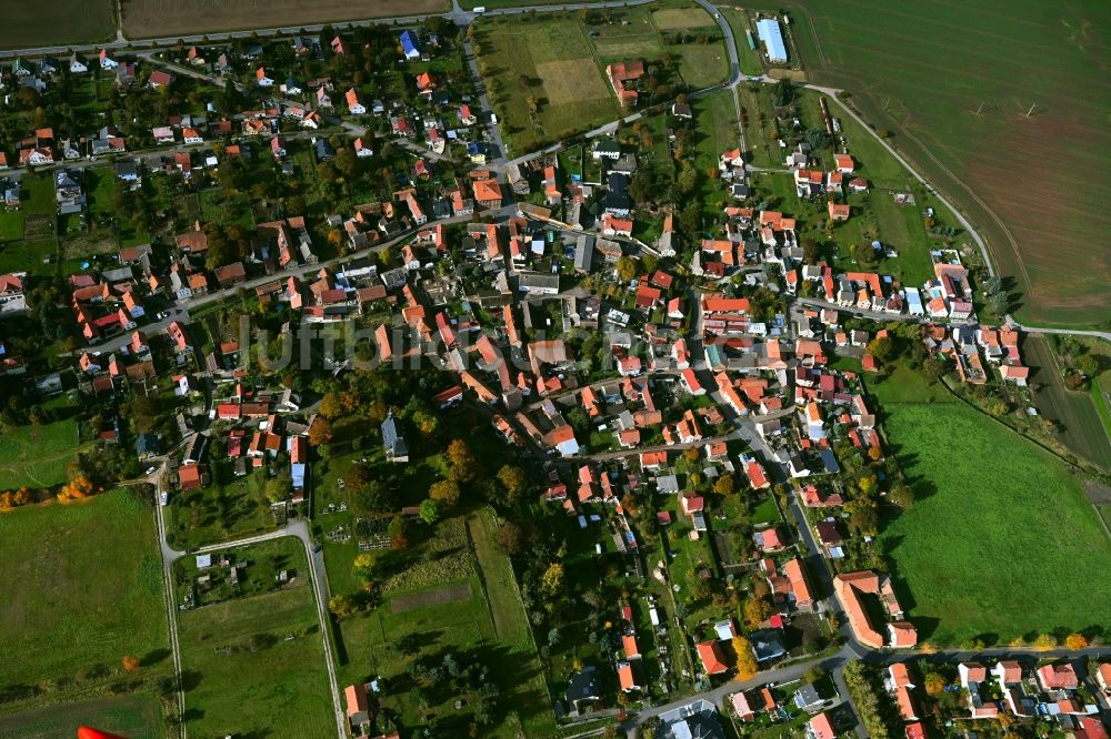 Luftaufnahme Hachelbich - Dorf - Ansicht in Hachelbich im Bundesland Thüringen, Deutschland
