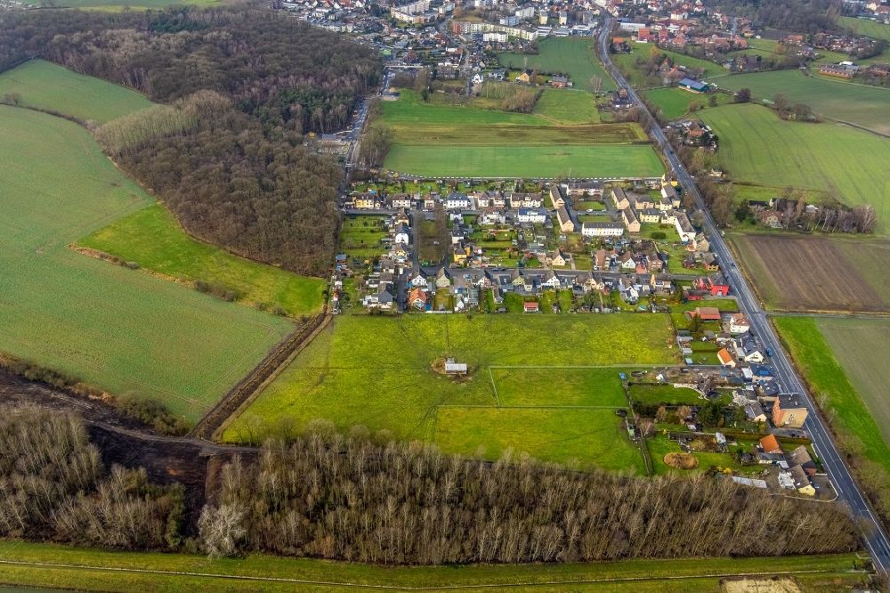 Heidhof von oben - Dorf - Ansicht in Heidhof im Bundesland Nordrhein-Westfalen, Deutschland