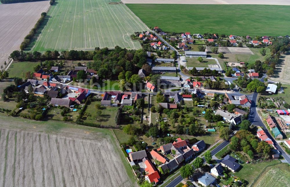 Luftaufnahme Hohenalsdorf - Dorf - Ansicht in Hohenalsdorf im Bundesland Brandenburg, Deutschland