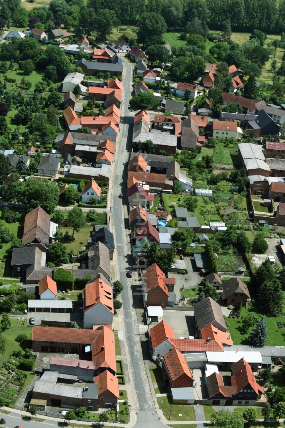 Hordorf von oben - Dorf - Ansicht von Hordorf im Bundesland Sachsen-Anhalt