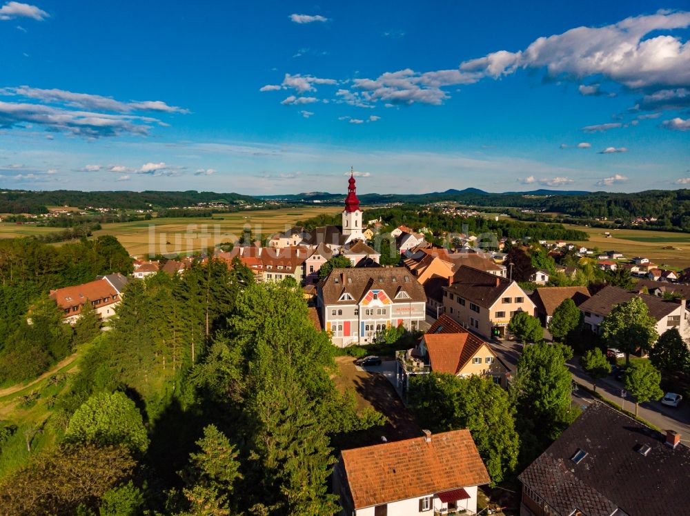 Luftbild Kirchberg an der Raab - Dorf - Ansicht in Kirchberg an der Raab in Steiermark, Österreich