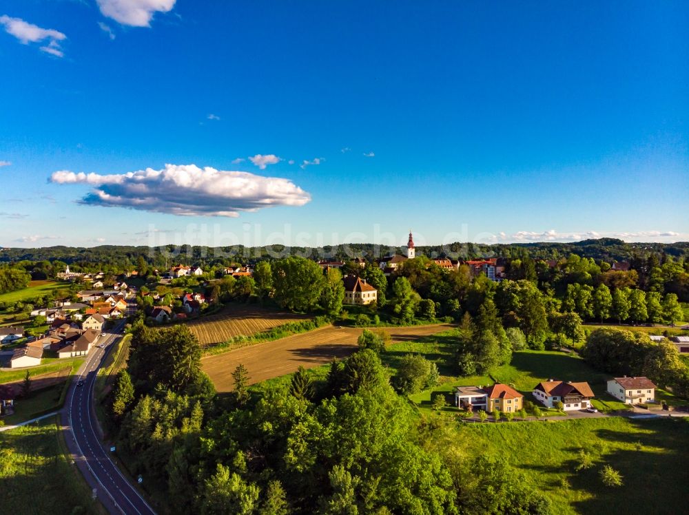 Luftbild Kirchberg an der Raab - Dorf - Ansicht in Kirchberg an der Raab in Steiermark, Österreich
