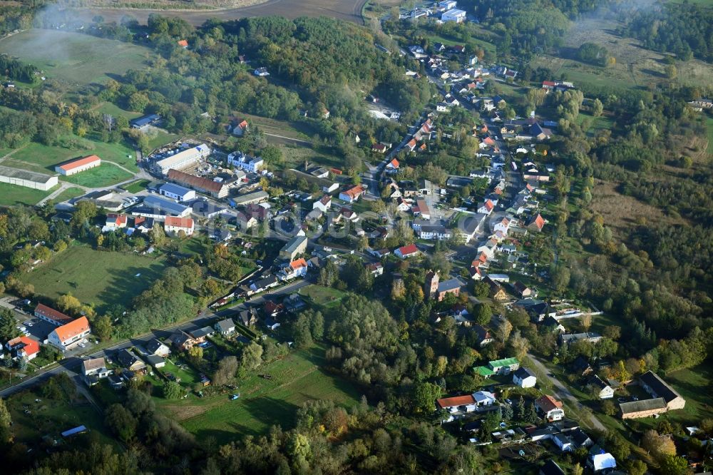 Luftaufnahme Klein Kreutz - Dorf - Ansicht in Klein Kreutz im Bundesland Brandenburg, Deutschland