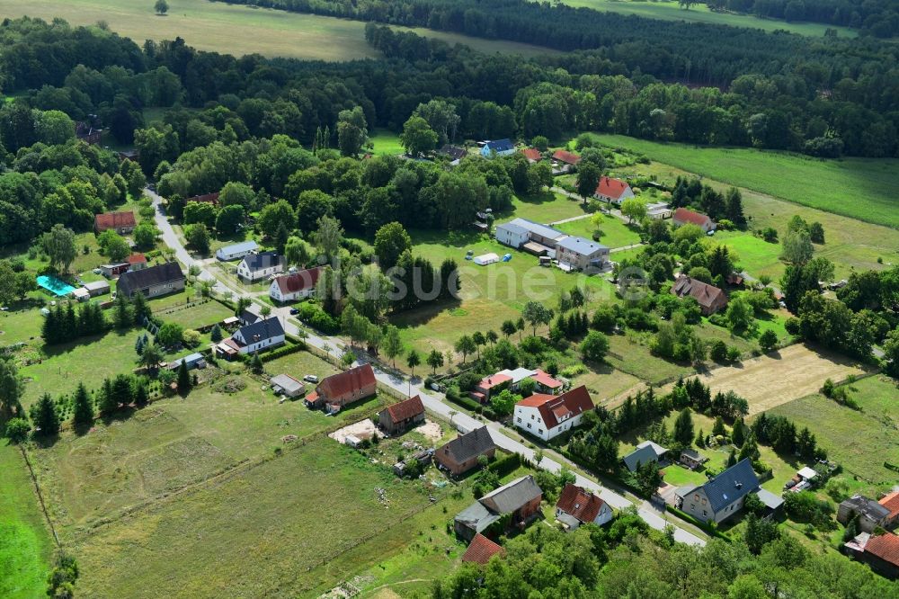 Luftbild Klein Leppin - Dorf - Ansicht in Klein Leppin im Bundesland Brandenburg, Deutschland