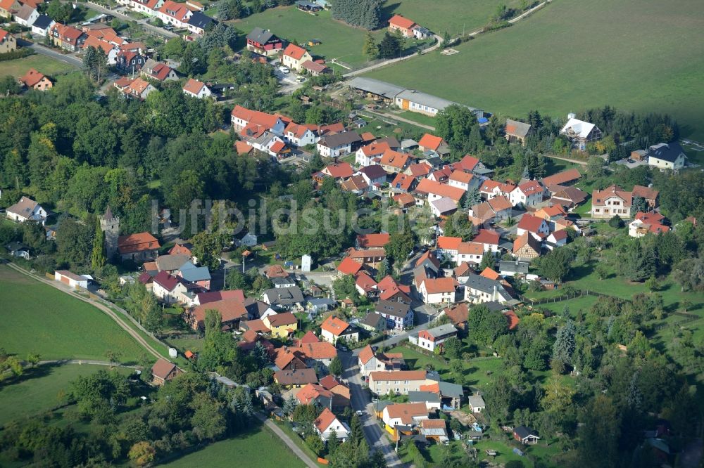 Luftbild Plaue - Dorf - Ansicht von Kleinbreitenbach im Bundesland Thüringen