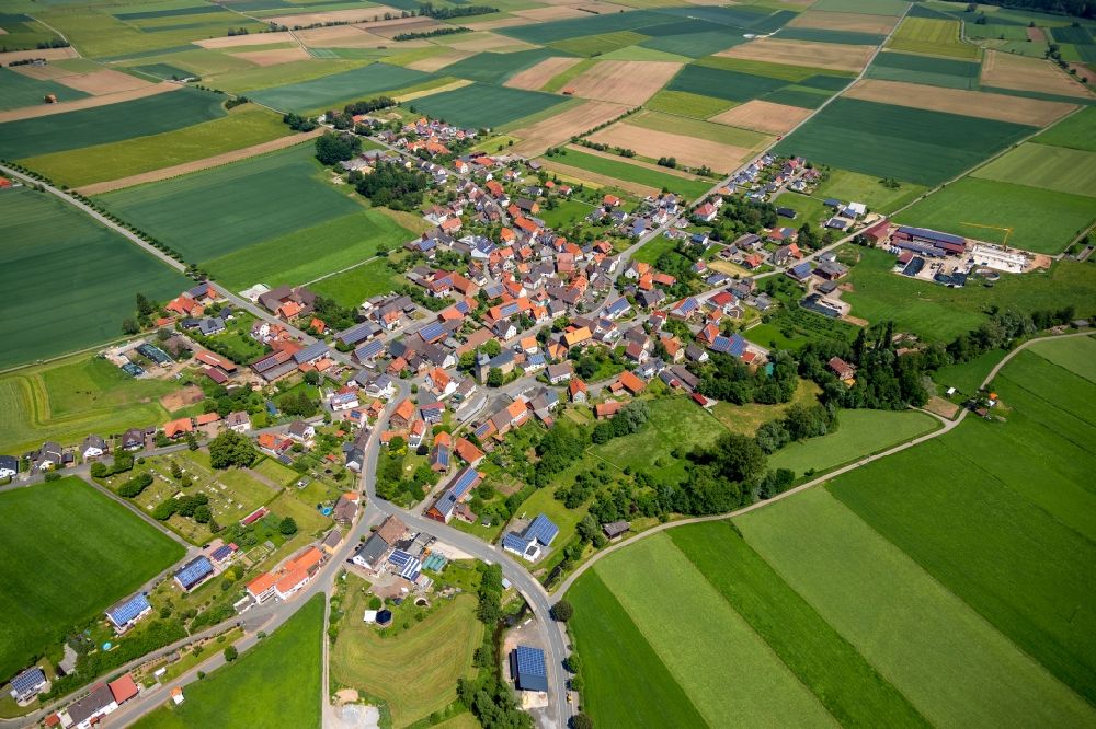 Luftbild Külte - Dorf - Ansicht in Külte im Bundesland Hessen, Deutschland