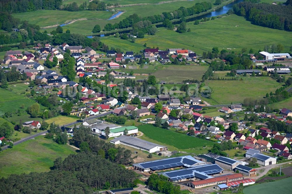 Luftbild Krewelin - Dorf - Ansicht in Krewelin im Bundesland Brandenburg, Deutschland