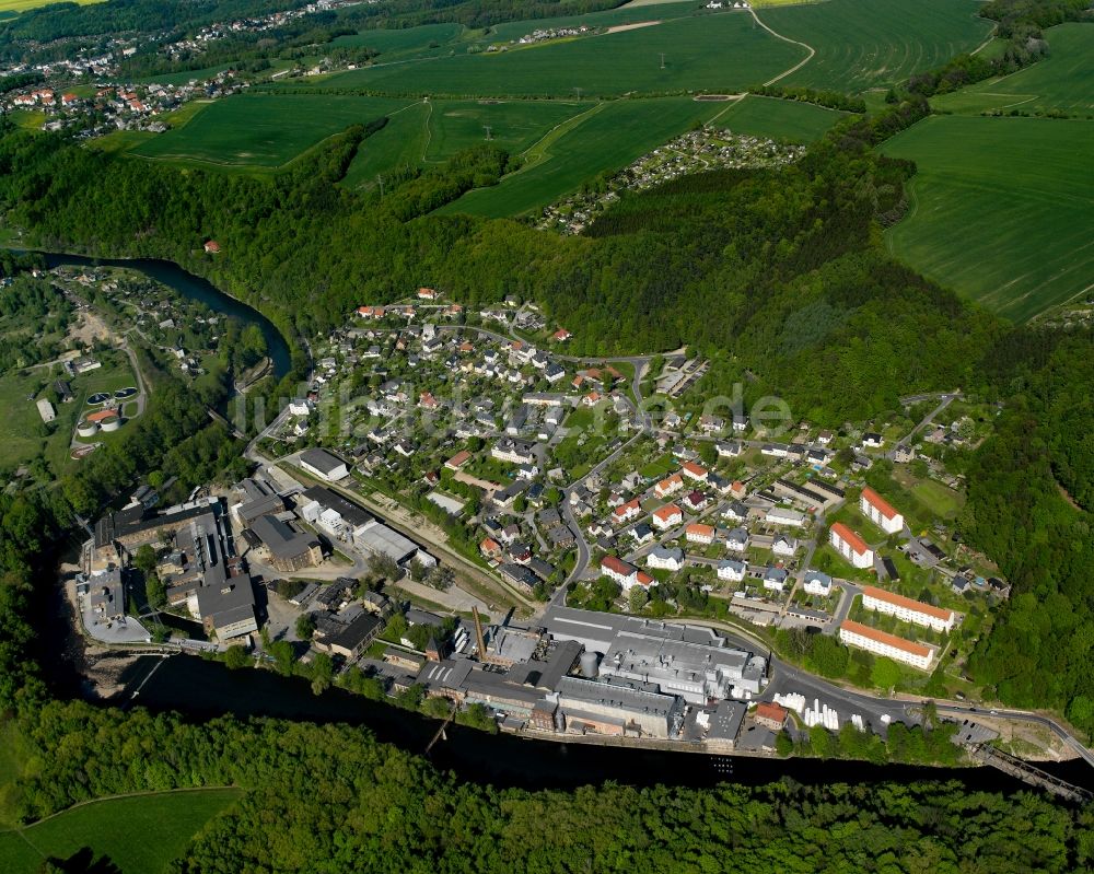 Luftbild Kriebethal - Dorf - Ansicht in Kriebethal im Bundesland Sachsen, Deutschland