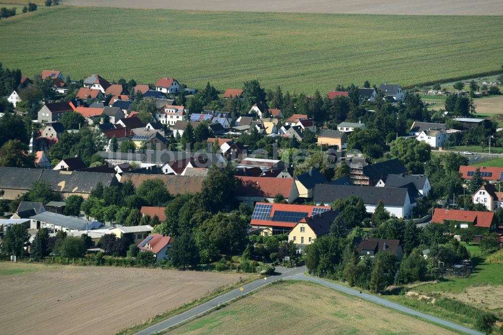 Körlitz von oben - Dorf - Ansicht von Körlitz im Bundesland Sachsen
