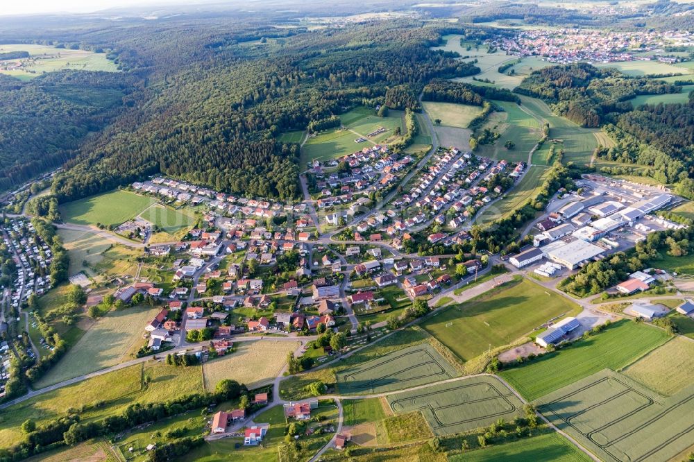 Krumbach aus der Vogelperspektive: Dorf - Ansicht in Krumbach im Bundesland Baden-Württemberg, Deutschland