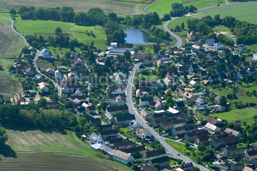 Luftaufnahme Kurort Volkersdorf - Dorf - Ansicht in Kurort Volkersdorf im Bundesland Sachsen, Deutschland