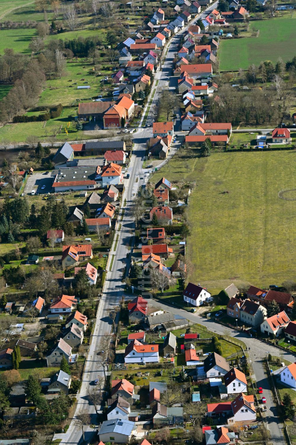 Luftbild Langerwisch - Dorf - Ansicht in Langerwisch im Bundesland Brandenburg, Deutschland