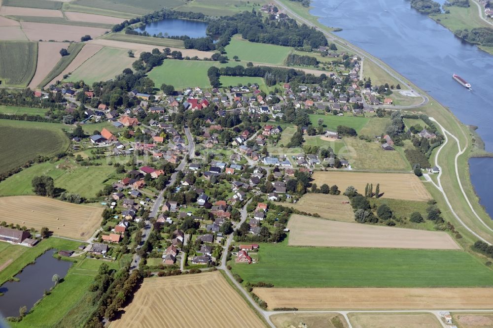 Luftbild Winsen (Luhe) - Dorf - Ansicht von Laßrönne in Winsen (Luhe) im Bundesland Niedersachsen
