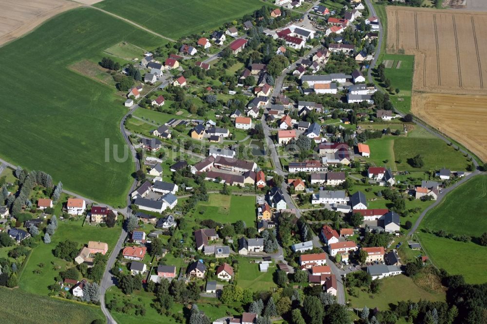 Lückersdorf von oben - Dorf - Ansicht von Lückersdorf im Bundesland Sachsen