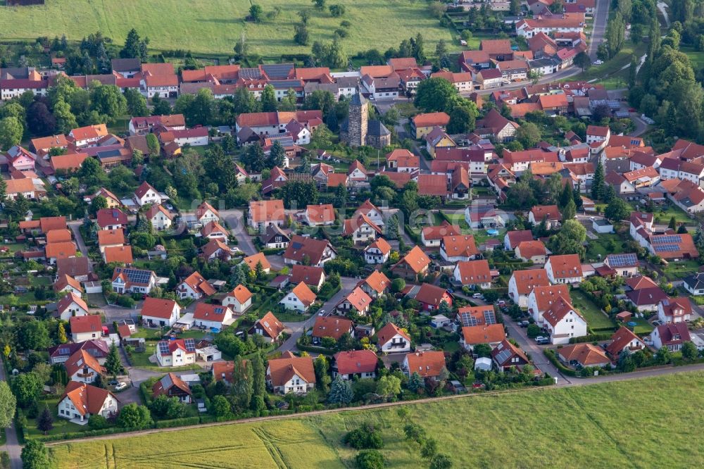 Luftaufnahme Leina - Dorf - Ansicht in Leina im Bundesland Thüringen, Deutschland
