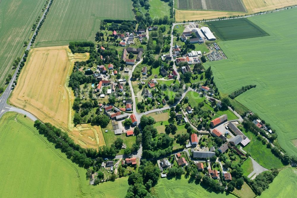 Zeitz von oben - Dorf - Ansicht in Loitsch im Bundesland Sachsen-Anhalt, Deutschland