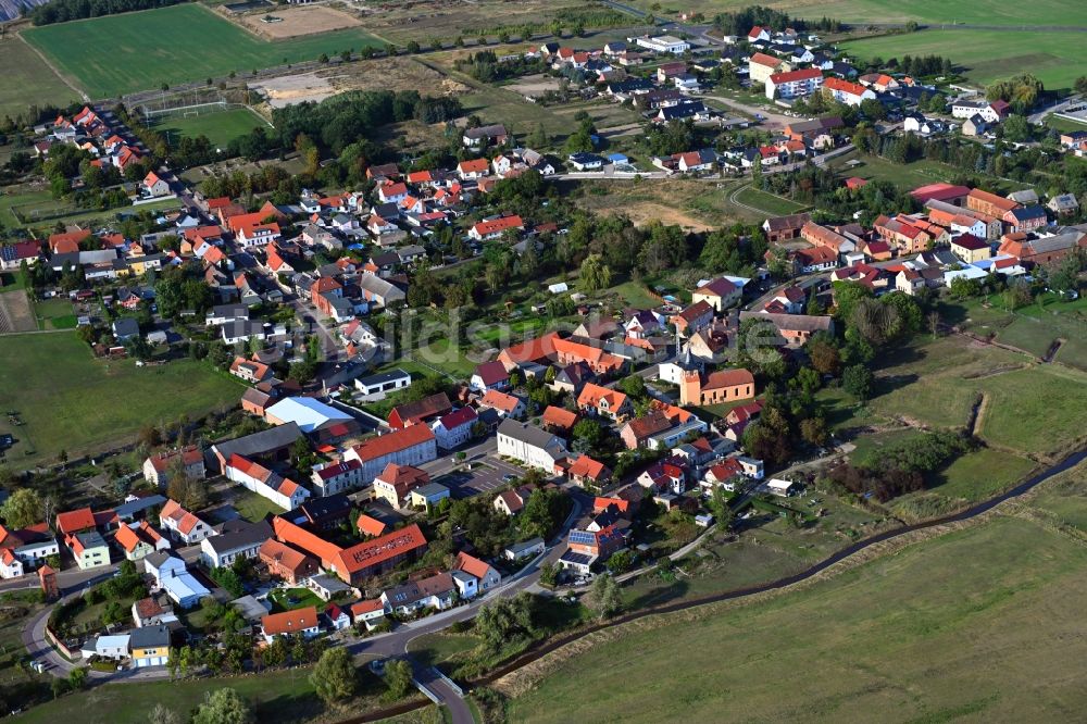 Loitsche von oben - Dorf - Ansicht in Loitsche im Bundesland Sachsen-Anhalt, Deutschland