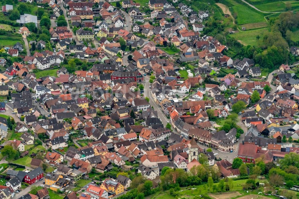 Luftbild Malterdingen - Dorf - Ansicht in Malterdingen im Bundesland Baden-Württemberg, Deutschland