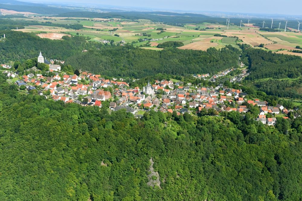 Luftbild Marsberg - Dorf - Ansicht in Marsberg im Bundesland Nordrhein-Westfalen, Deutschland