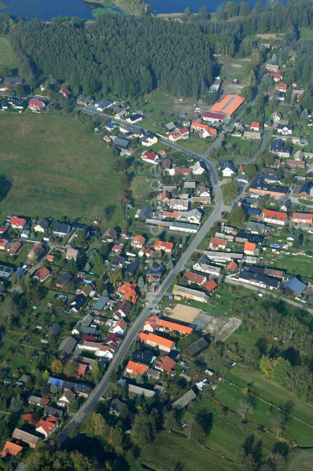 Luftbild Maust - Dorf - Ansicht in Maust im Bundesland Brandenburg, Deutschland