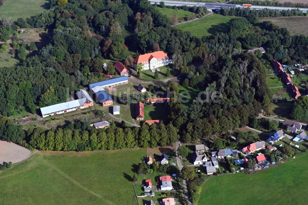 Luftbild Mentin - Dorf - Ansicht in Mentin im Bundesland Mecklenburg-Vorpommern, Deutschland