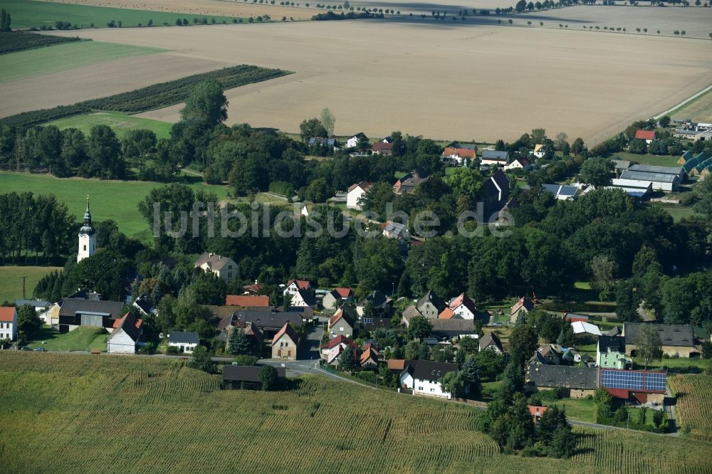 Luftaufnahme Müglenz - Dorf - Ansicht von Müglenz im Bundesland Sachsen