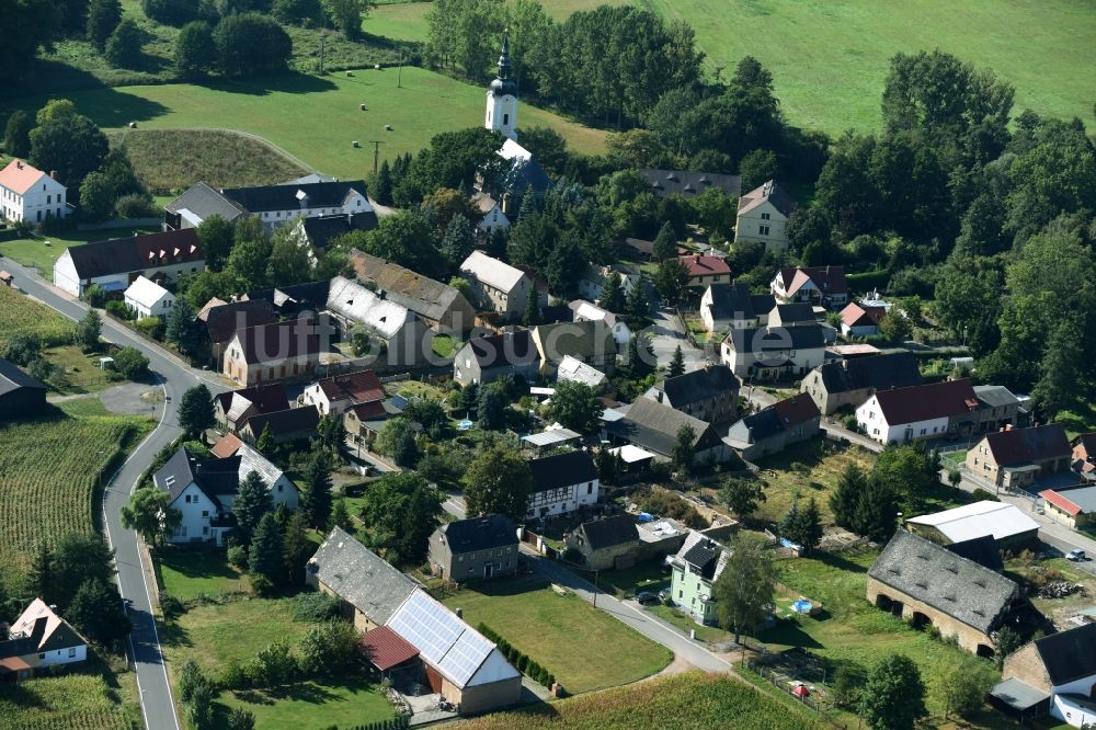 Luftbild Müglenz - Dorf - Ansicht von Müglenz im Bundesland Sachsen