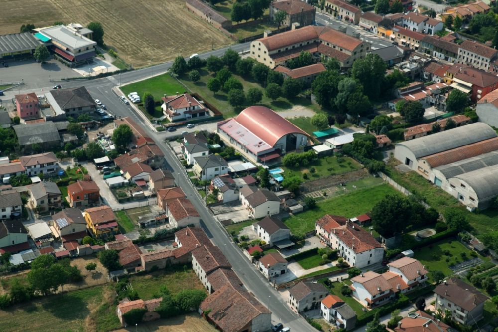 Luftbild Minerbe - Dorf - Ansicht in Minerbe in Venetien, Italien