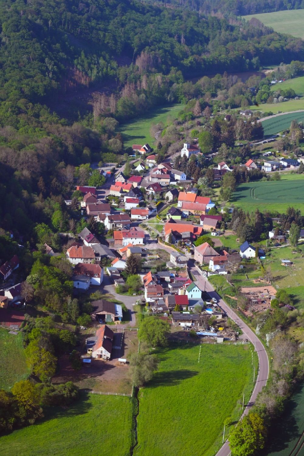Luftaufnahme Möllendorf - Dorf - Ansicht in Möllendorf im Bundesland Sachsen-Anhalt, Deutschland