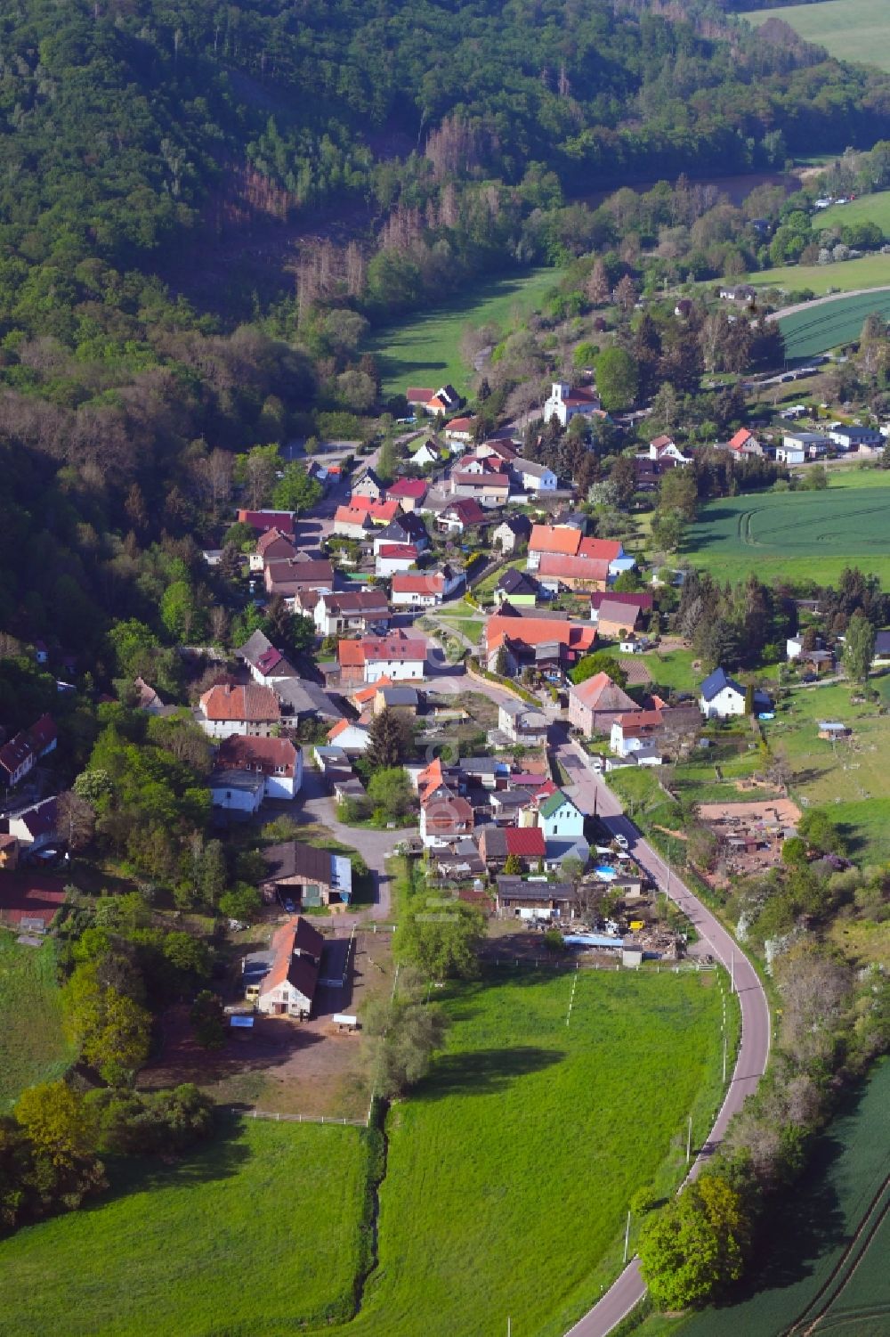Möllendorf von oben - Dorf - Ansicht in Möllendorf im Bundesland Sachsen-Anhalt, Deutschland