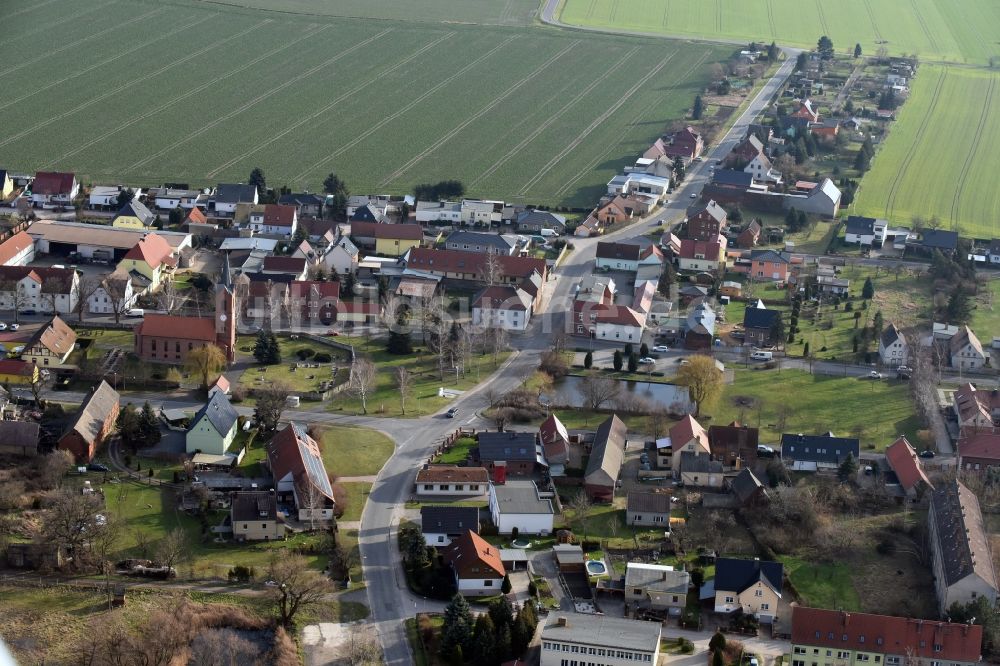 Zschepplin von oben - Dorf - Ansicht von Naundorf im Bundesland Sachsen