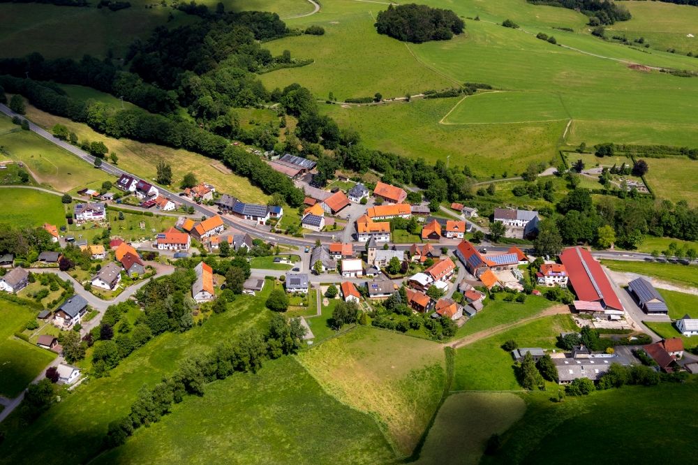 Luftaufnahme Neerdar - Dorf - Ansicht in Neerdar im Bundesland Hessen, Deutschland